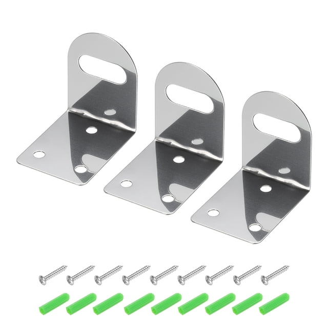 Grifo Soporte 1/4 Pulgadas Derecho Ángulo Soporte con Tornillo para Agua Purificador Agua Grifo Fijo Paquete de 3