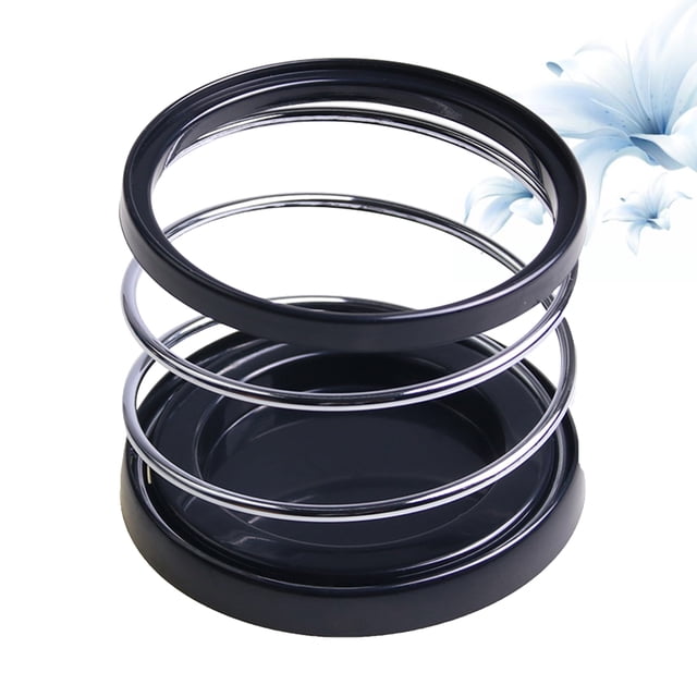 BALAHAPY Portavasos Espiral Para Negro Plástico Resistente Y Fácil Limpieza Para Y