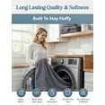 thumbnail image 3 of Casa Platino Bath Towel Set of 8– 100% Ring-Spun Cotton, 2 Large Bath Towel, 2 Hand Towels & 4 Wash cloths, Quick Dry & Long-Lasting, Perfect for Family Bathrooms – Cool Grey, 3 of 8