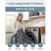 Casa Platino Bath Towel Set of 8– 100% Ring-Spun Cotton, 2 Large Bath Towel, 2 Hand Towels & 4 Wash cloths, Quick Dry & Long-Lasting, Perfect for Family Bathrooms – Cool Grey