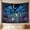 A, variant on XaaKee Tapestry Wall Hanging, Blue Bioluminescent Log Rest, High-Quality Polyester Large Wall Tapestry 60x40Inch
