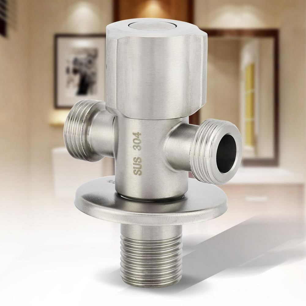 OTVIAP Double Outlet Angle Valve, Triangle Angle Valve,Stainless Steel