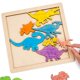 thumbnail image 5 of Rompecabezas de animales con garabatos creativos, materiales Montessori, regalos de cumpleaños de madera Estilo D, 5 of 8