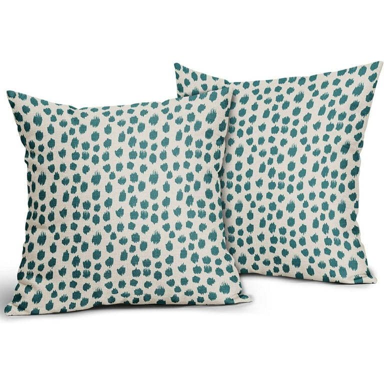 Teal and cream clearance cushions