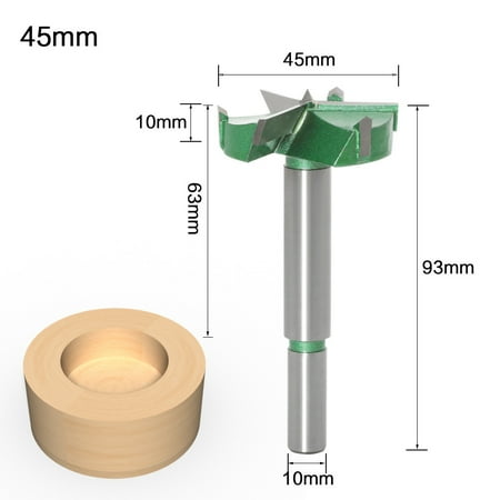 

RuiKe 35mm Three Edge Milling Cutter Woodworking Hole Opener Drill Hinge Wood Plate