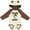 Natural & Brown w Ears, variant on Inktastic Future Dentist Cute Boys Boys Long Sleeve Baby Bodysuit