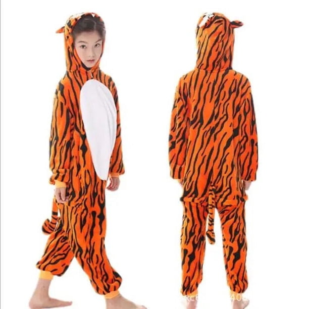 Pijamas de unicornio para niños y niñas, ropa de dormir de franela con diseño de animales, Panda y Stitch, para invierno xuanjing unisex
