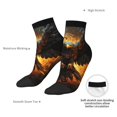 thumbnail image 4 of Goofa Cool Black Eagle Pattern Non Slip Socks with Grips for Elderly, Crew Socks Yoga Hospital Socks Cushioned Sole Gripper Socks for Men Women, 4 of 5