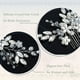 thumbnail image 5 of Jakawin Novia Boda Peineta para el cabello Niñas de flores Accesorios para el cabello nupcial Pieza para el cabello para mujeres y niñas Hc034 (plata), 5 of 5