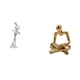 thumbnail image 1 of Figura de escritorio de resina de bailarina, estatua de pensador abstracto, escultura de bailarina moderna con base estable, adecuada para sala de est, 1 of 8