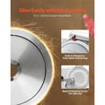 thumbnail image 3 of KFFKFF Commercial Meat Slicer, 400W Electric Cutter, Removable 12" Carbon Steel Blade and Food Tray, 0-0.59" Adjustable Thickness Food Slicer Machine, ETL Approved, 3 of 9