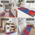 thumbnail image 5 of Blue Red Gold Marble Pattern Kitchen Rugs Sets Of 3,Kitchen Runner Rugs Non Skid Washable,Decorative Kitchen Floor Mats for Kitchen,Sink,Laundry,17"x30"+ 17"x47" + 17"x59", 5 of 6