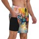 thumbnail image 2 of Balery Colorful Fishing Boats Bañador para hombre, shorts de playa de secado rápido con entrepierna y forro de compresión-Large, 2 of 6