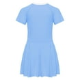 thumbnail image 3 of TiaoBug Maillot de Bain à Manches Courtes pour Filles Fermeture Éclair avant Rembourré Tenue de Plage Robe de Bain UPF50+ Protection Éruption Bleue 140/L 不带胸胸, 3 of 6