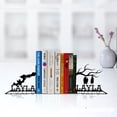 thumbnail image 2 of Handmadetneonsign Custom Bats Metal Bookends, Modern Bookend, Bookshelf Decor, Bookends For Shelves 69403, 2 of 5