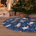 thumbnail image 6 of Sikiie Winter old man Playtime 30-48 inches {designName} Print Christmas Tree Skirt Snowman Xmas Tree Skirt with Edge Christmas Decorations for Holiday Party-48", 6 of 7