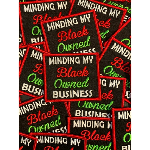 Prideful Patchez, Black Owned Business Patch, iron on patch, sew on patch, African American, custom patch, embroidery, cool patch, patches