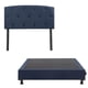 thumbnail image 1 of Box Base Cama Individual + Cabecera Sigma Dicasa Azul, 1 of 8