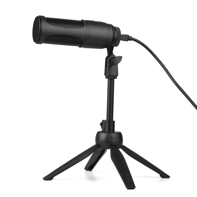 Yeacher Microphone USB Plug & Play Studio Cardioïde à Condensateur pour Ordinateur avec Quadripode Réglable en Hauteur pour Enregistrement Diffusion en Continu Podcasting Gaming Réunion