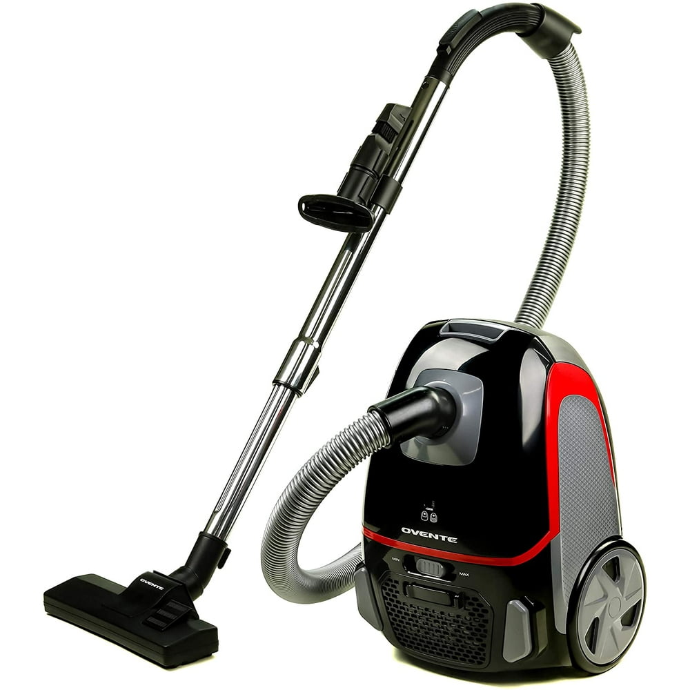 Ovente Electric Bagged Lightweight Canister Vacuum Cleaner with 2 Speed
