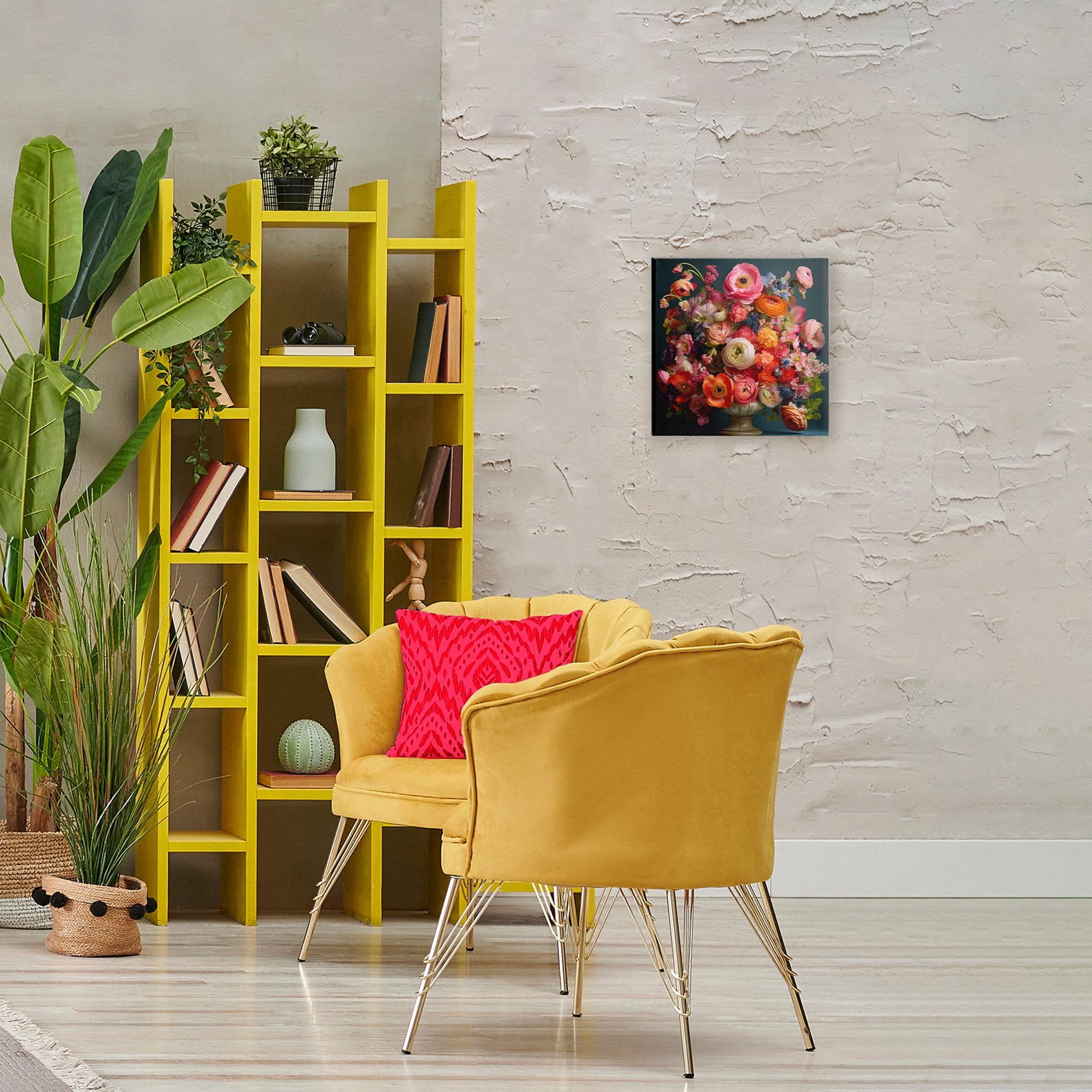 Stupell Industries Harmonious Mixed Peonies Canvas Wall Art, design by Lazar Studio