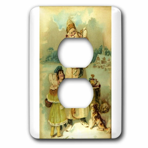 3dRose, Victorian Santa , 2 plug outlet cover