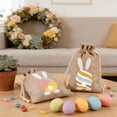 thumbnail image 5 of Easter Jute Gift Bags with Bunny and Egg Designs, Small Burlap Bags for Treats Party Favors, Easter Basket Fillers (Set of 6), 5 of 8