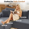 thumbnail image 4 of Aukfa Modular Sectional Sofa with Chaise, 95" Boneless Cloud Couch for Living Room, Gray, 4 of 8