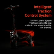 Segway ZT3 Pro Electric Scooter, 24.9 mph Max Speed, 43.5 Miles Max Range, Teens and Adults, Gray and Red