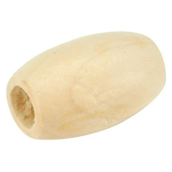 Oval Wood Beads, 32mm x 22mm, 6/Pkg