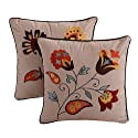 Global Trends Alta Decorative Pillow Set 100% Cotton Face and Back, 2 Pieces