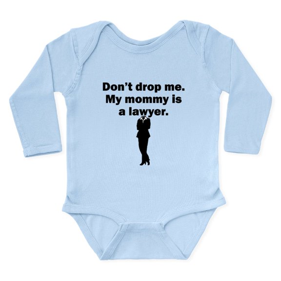 CafePress - My Mommy Is A Lawyer Body Suit - Long Sleeve Cotton Baby Bodysuit