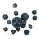 thumbnail image 4 of Juego de 15 dados poliédricos acrílicos D3 a D100 para juegos de mesa, juegos de rol, suministros para fiestas, palabras en negro y azul., 4 of 14