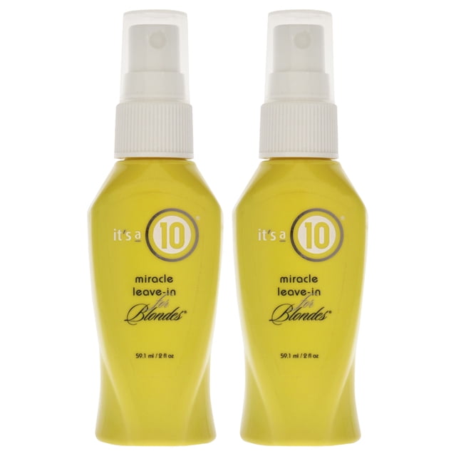 Miracle Sans Rinçage pour Blondes par It's A 10 pour Unisexe - Traitement de 2 oz - Lot de 2
