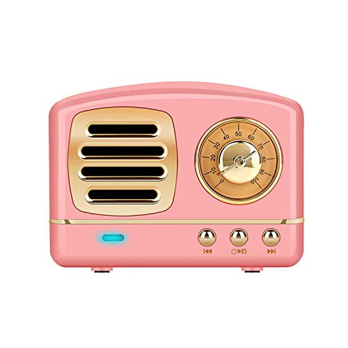 Blue Design Lovely Apperance Retro Radio Vintage Bluetooth Speaker FM Radio 1100mAh Rechargeable Battery TF Cards AUX Input Supported Bluetooth with Speaker Best Sounds