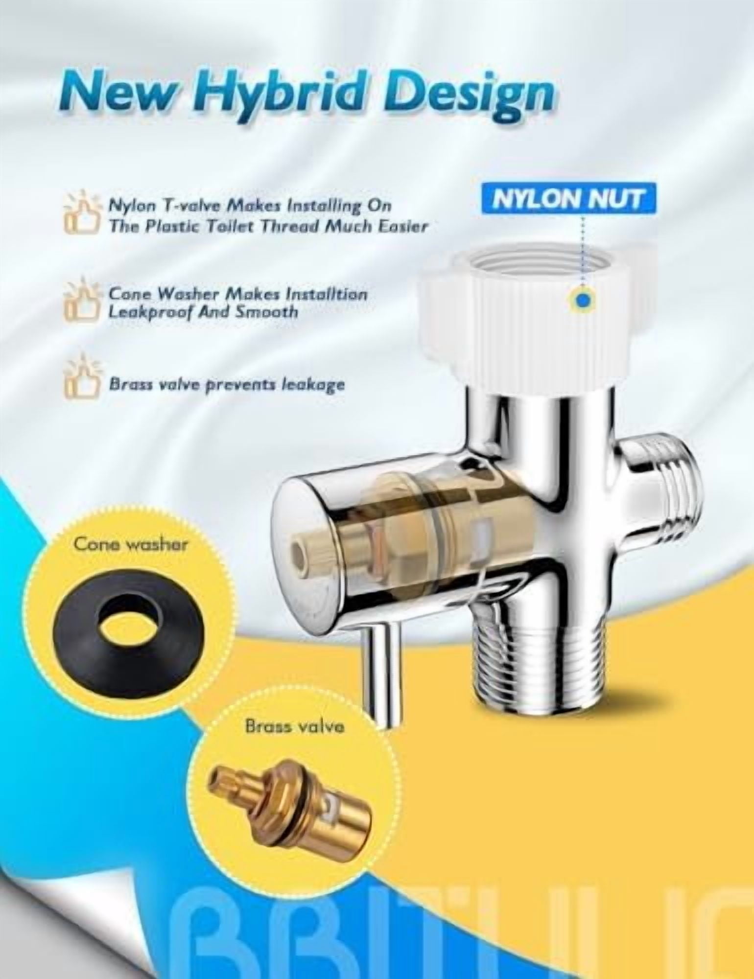 Chrome Handheld Bidet Sprayer, Jet Sprayer for Toilet Muslim Shower, Adjustable Bidets Attachment for Toilet, Bidet Hose for Feminine Wash