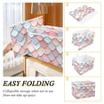 thumbnail image 2 of Yayeee Collapsible Cube Storage Bin with Lid Fabric Closet Decorative Basket with Handles, Art Pattern, 2 of 7