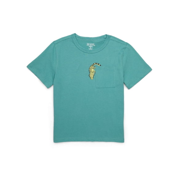 365 Kids Boys Mix and Match Short Sleeve Pocket Tee, Sizes 4-10