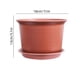 thumbnail image 3 of Macetas de plástico con drenaje y platillo, maceta engrosada de 7 pulgadas para plantas de interior, maceta moderna redonda para jardín, patio, decoración del hogar, 3 of 6