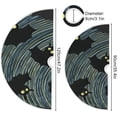 thumbnail image 3 of FMSHPON Halloween Halloween Bat Black Xmas Christmas Tree Skirt Stand Mat for Holiday Party Decoration Indoor Outdoor 48 inches, 3 of 6