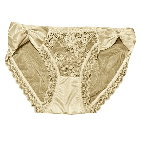 yillto Womens Lace Briefs High Waist Comfy Breathable Soft Underwear Panties Ladies Underpants Panty