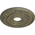 thumbnail image 3 of Ekena Millwork 16 1/4"OD x 3 5/8"ID x 1"P Wreath Ceiling Medallion (Fits Canopies up to 5 1/2"), Hand-Painted Witch Hazel Crackle, 3 of 6
