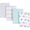 Hudson Baby Unisex Baby Cotton Flannel Burp Cloths