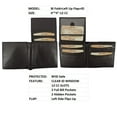 thumbnail image 2 of Men's RFID Leather Wallet Cowhide, ID, CC, Bill Pockets, Gift Box, 2 of 7