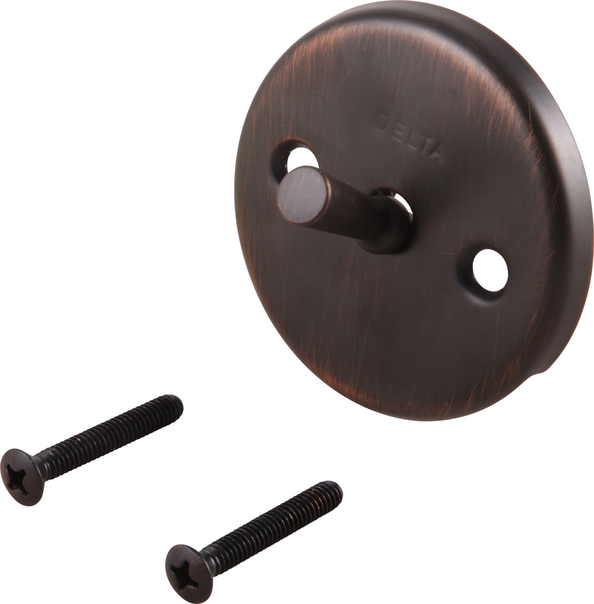 Champagne Bronze Bathtub Overflow Cover RP31556CZ - Replacement For Delta Tub Drain, Fits Most Standard Bathtubs, Stainless Steel, Easy Installation