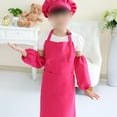 thumbnail image 5 of Sistema del sombrero del cocinero del bulto del delantal de los niños, delantal ajustable del babero de los niños, 5 of 5