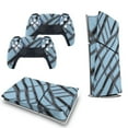 thumbnail image 5 of Sky Blue Plaid Console Skin Bundle for PS5 Pro Slim Disc & Digital / PS4 – Full Wrap + Dual Controller Flair, 5 of 5