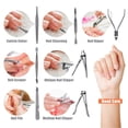 thumbnail image 2 of Manicure Set Professional Nail Clippers Kit 12Pcs Pedicure Care Tools Stainless Steel Women Grooming Kit for Travel or Home brown, 2 of 6