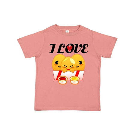 

Inktastic I Love Chicken Nuggets Gift Toddler Boy or Toddler Girl T-Shirt