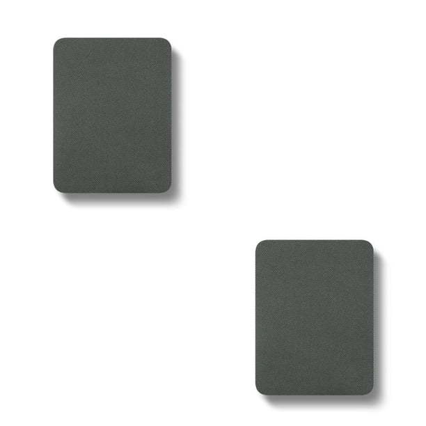 Monstrate Hierro en parches Adornos de codo de rodilla Suministros para el hogar para ropa Gris Gris 2Conjunto